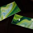 Green swirl dishes